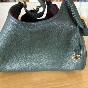 Green Leather Coach Purse